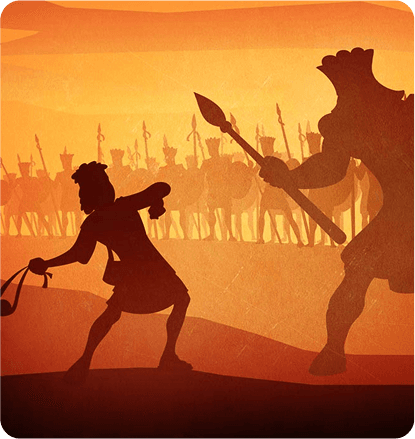 David and the Super-Sized Bully: Story of David and Goliath